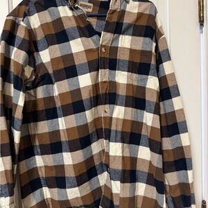 RedHead Men's Checkered Shirt in Brown and Navy